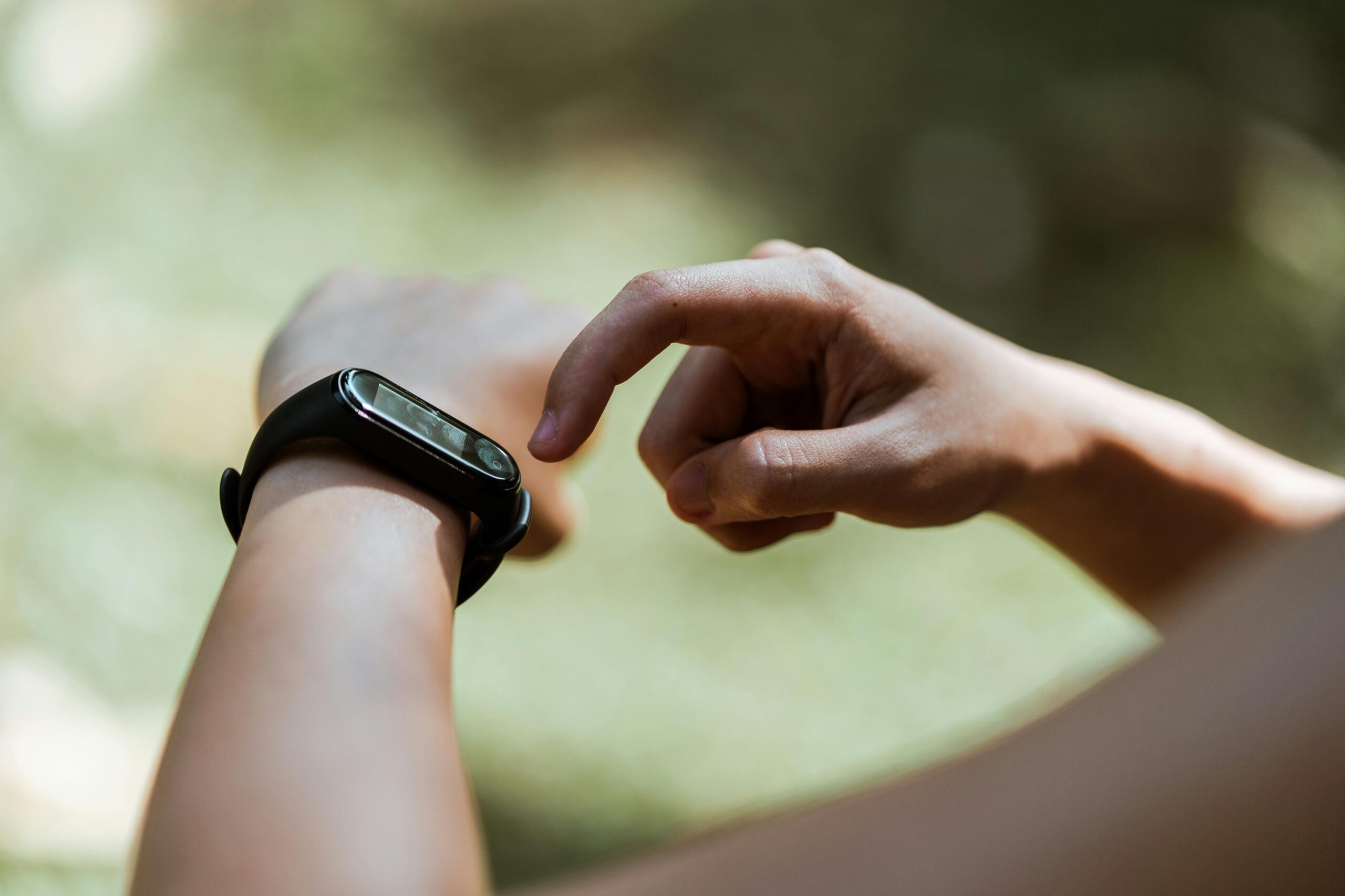 Fitness-Tracker am Handgelenk